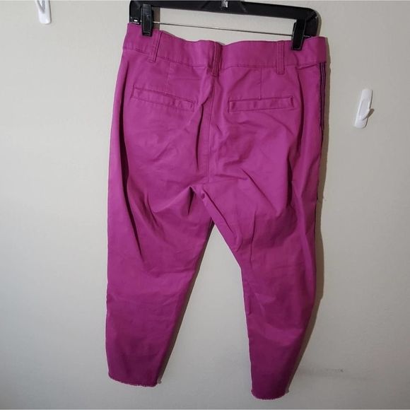 GAP Purple Cropped Utility Pants with Side Stripe Detail‎ Casual Everyday size 6 - Picture 4 of 9